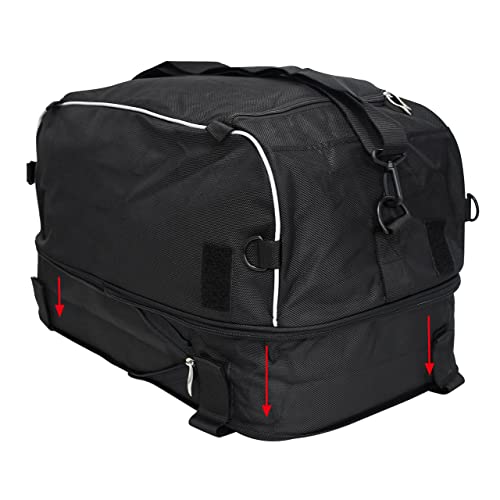 Motorcycle Luggage Rack Bag Collapsible Tail Trunk Bag Travel Luggage Fit for Harley Touring Street Road Electra Glide Road King 1994-2025