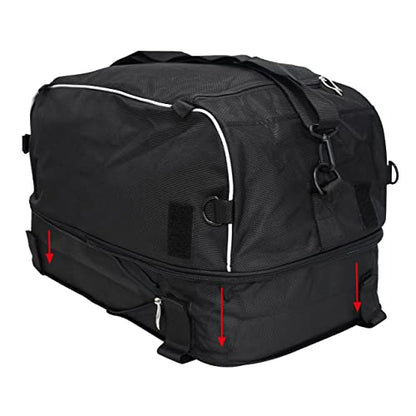 Motorcycle Luggage Rack Bag Collapsible Tail Trunk Bag Travel Luggage Fit for Harley Touring Street Road Electra Glide Road King 1994-2025