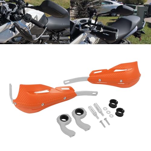 7/8" 22mm and 1 1/8" 28mm Handguard Motorcycle Handlebar Brake Lever Protection Hand Guards Replacement for Motorbike ATV Motocross Supermoto Racing Dirt Pit BIK(Orange) - color: Orange
