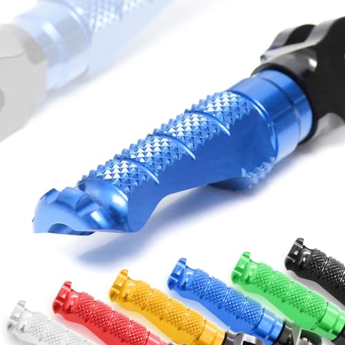 MCMOTOPARTS R-FIGHT Blue Front Footpegs 1.5 inch Extended Foot Pegs Compatible with ER-6F 2006-2008 06 07 08 - color: Blue, size: 1.5 inch Extension (40mm)