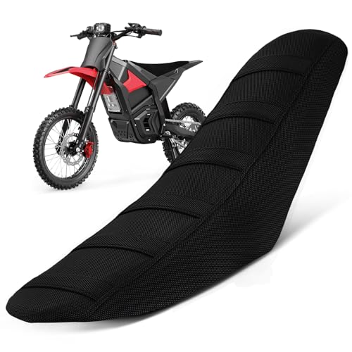 Ebike Seat Cover for Yozma IN10 Tutto Tuttio Soleil 01 Tutti Electric Dirt Pit Bike Non-Slip Soft Cushion Black - color: black background black stripes