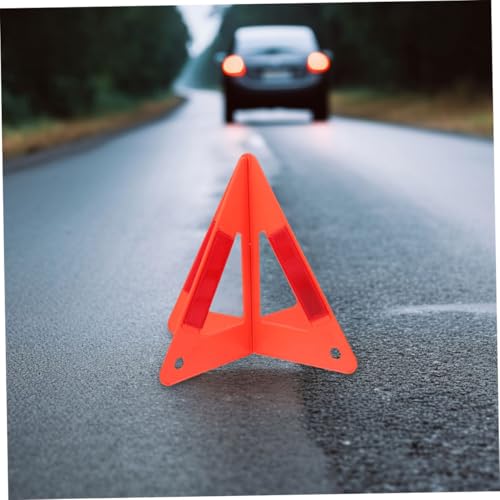 4pcs Roadside Reflective Safety Triangle Car Emergency Sign Vehicle Triangle High Visibility for Roadside