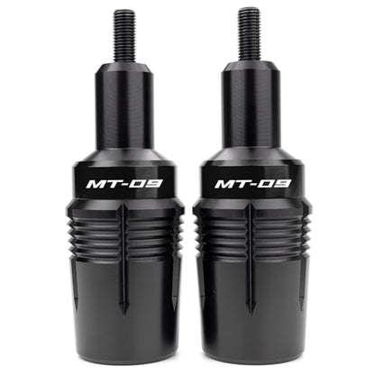 CNC Motorcycle Frame Sliders Crash Protector Pad Falling Protection Compatible With MT09 2025 2024 MT-09 2023 MT09 SP 2021 TRACER 9 GT FZ09 (Black) - color: Black