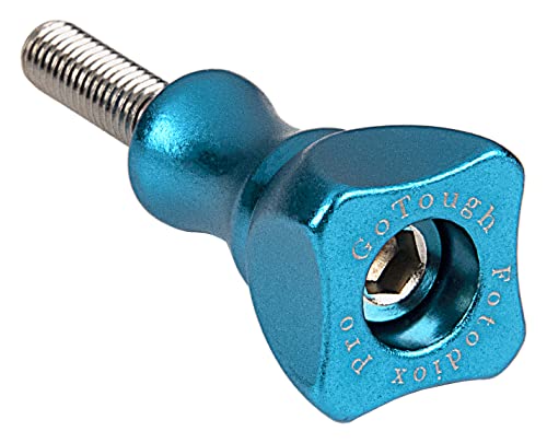 Fotodiox Pro GoTough Short Blue 25mm Metal Thumbscrew for GoPro Cameras- for GoPro Sport Camera, Adapter Mounts and Extension Arms - color: Blue, size: Short