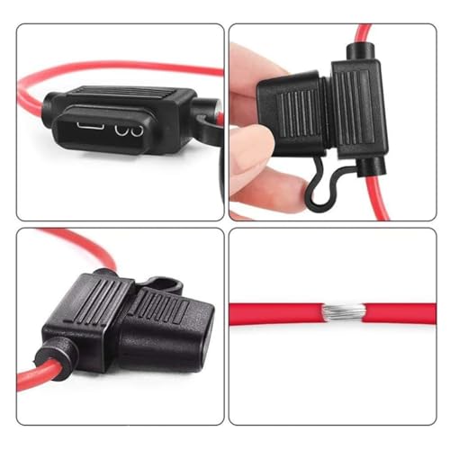 3Pcs Inline Fuse Holder Standard ATC ATO Add-a-Circuit Car Fuse Holder TAP Adapter 30A Blade Automotive Fuse Holder for Automotive Marine CFH-ILATO-PT30A - color: CFH-ILATO-PT30A