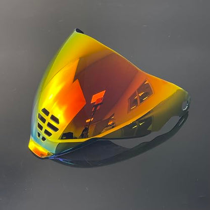 Airflite Shield Uv-protected For ICON IC-06 Airflite Face Shield Replacement Helmet Visor (Revo Deep Red-day use only) - color: Revo Deep Red-day Use Only
