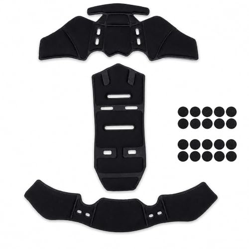 Helmet Padding for Fox Racing V1 Carbon MIPS, Helmet Liner Pads, Motorcycle Replacement Interior Cushion Kit with Breathable Removable Inserts for Riding Use,A Black - color: A Black