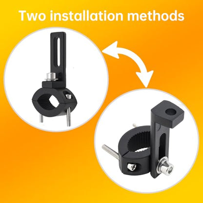 Windance Pack of 2, Light Bar Mounting Bracket, Foglight Clamp Auxiliary Light Fork Tube Clamps for Motorcycle Bicycle Scooter Mountain Bike ATV UTV (Medium) - size: Medium