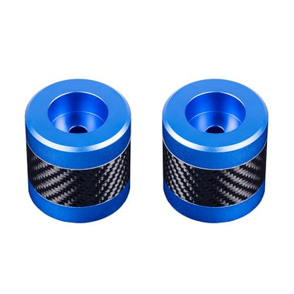 Advanblack Protek Machined CNC Alumium with Carbon Fiber Inlay Crash Bar Slider (Blue CNC w/Carbon Inlay) - color: Blue CNC w/ Carbon Inlay