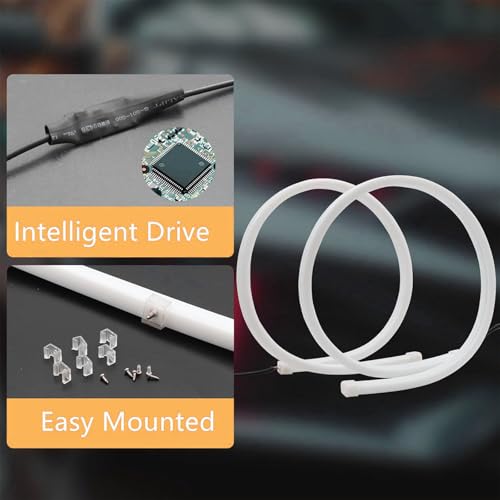 Led Flexible Soft Daytime Running Lights, 12V White/Yellow (45cm/ 22“)