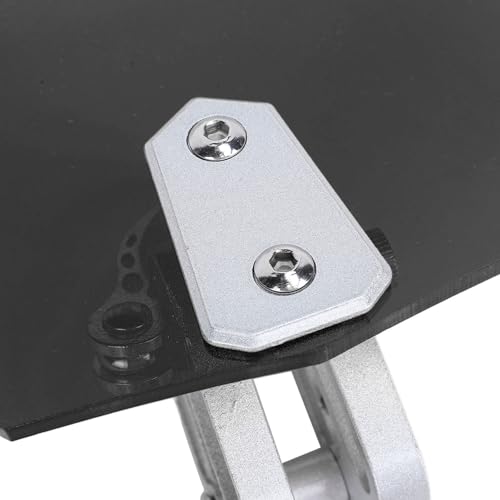 Motorcycle Acrylic Adjustable ClipOn Wind Deflector for Enhanced Comfort (Smoky Black) - size: Smoky Black