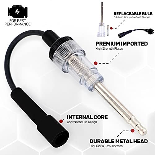 Ram-Pro Spark Tester, Plug Engine Ignition Tester, 6-12 Volt Fool-Proof – Pick Up Coil/Armature Diagnostic Detector Tool – for Automotive, Car Lawnmower Small & Big Internal/External Engines 2 PK - size: 2 Pack