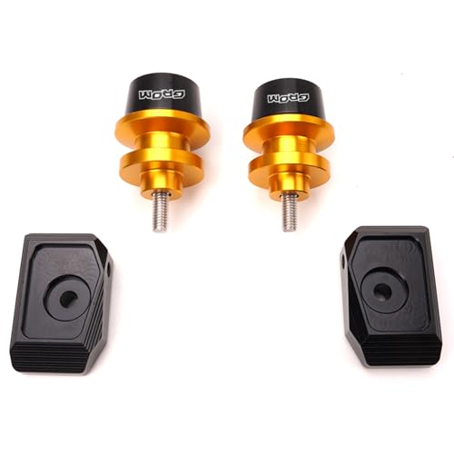 Compatible with Grom 125 2024 2025 MSX125 MSX 125 2013-2021 2022 2023 Grom Accessories CNC Motorcycle Swingarm Spools Sliders Rear Wheel Axle Stand Screws Adapter (Gold) - color: Gold
