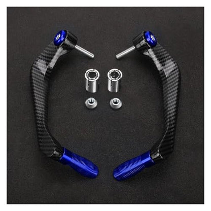 Motorcycle CNC Handlebar Handguard Brake Clutch Levers Hand Guard Protector For Ducati Monster 821 695 696 797 1200 1200S 1100(Blue) - color: Blue