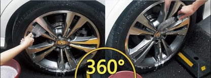 Generic Alloy Wheel Cleaning Brush, Rim Cleaner for Your Car, Motorcycle or Bicycle Tire Brush Washing Tool for Car Bick,Motorcycle