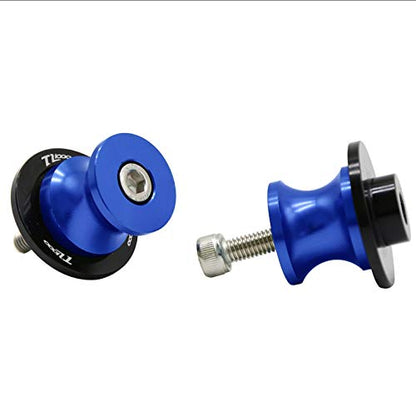 for Suzuki TL1000S / TL1000R All Year TL1000 R S TL 1000 R S 8mm Motorcycle Swingarm Sliders Spools Swingarm Stand Screws Slider Anti-Fall Frame Sliders - color: Blue