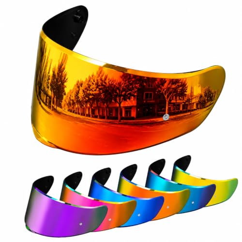 PSLER Sedici Strada 2 Visor - Sedici Strada 2 and Strada 3 Face Shield Motorcycle Helmet visor Accessories Replacement for LS2 FT2 VECTOR Sedici Strada 2 Strada 3 FF801 FF397，Deep red - color: Deep Red
