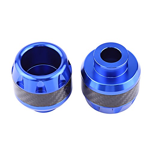 Motorcycle Frame Sliders,front axle sliders,aluminum frame sliders,electric scooter sliders,crash bobbins,motorcycle axle slider,clash 200 efi scooter rear frame sliders,front(Blue) - color: Blue