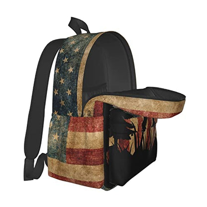 American Flag Tree Backpack Bookbag Laptop Backpacks Multipurpose Daypack for Boys Girls School Men Women Travel Hiking - color: American Flag