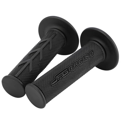 JFG RACING 7/8" Motorctcle Grips,22mm 24mm Non Slip Dirt Bike Hand Handlebar Glue Universal for Most Pit Bike Motercross KLX KX EXC XC SX CRF CR YZ WR DRZ RMZ 50 85 100 150 250 350 450 - color: black