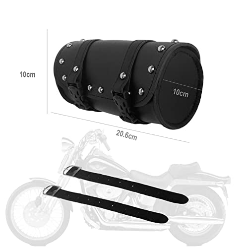 Motorcycle Handlebar Bag Fork Bag Saddlebags universal for Haley Kawasaki Suzuki Yamaha - style: Cylindrical Bag