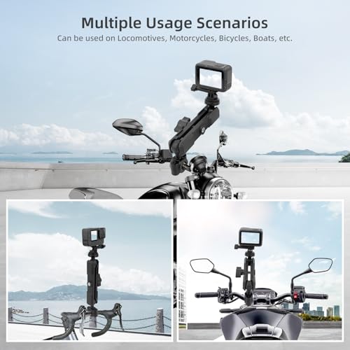 Double Socket Arm,Extension Arm Compatible with RAM Mounts Any B Size 1" Ball Head Components & Bike Motorcycle Car Phone Mount Holder with 1'' Ball Adapter, Aluminum Alloy Long 5.9", 75003 - size: Large socket arm