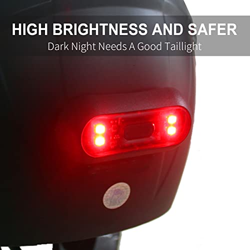 Bike Helmet Light, Motorcycle Helmet Brake Light/Bike Bicycle LED Safety Warning helmet Lights for Night Riding, Rechargeable Battery & IPX6 Waterproof