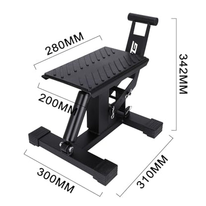 Dirt Bike Stand Motorcycle Lift Jack 1000 Lbs Capacity Height Adjustable Engine Hoist Stand Hydraulic Lift for Dirt Pit Bike ATV Repair Maintainance Heavy Duty