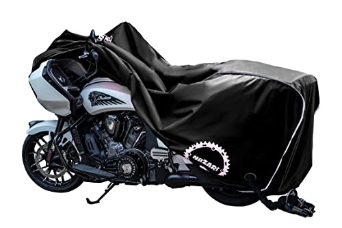 Heavy Duty Motorcycle Cover - Motorcycle Covers Waterproof Outdoor Storage - Motorcycle Cover Waterproof Outdoor - Dirt Bike Covers (Black, Extra Large) - color: Black, size: Extra Large