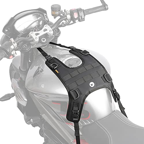 Rhinowalk Motorcycle Tank Bag/Bumper Bag Universal Saddle Bag Mounting Base - color: Black, size: Fuel tank mounting base