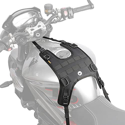 Rhinowalk Motorcycle Tank Bag/Bumper Bag Universal Saddle Bag Mounting Base - color: Black, size: Fuel tank mounting base