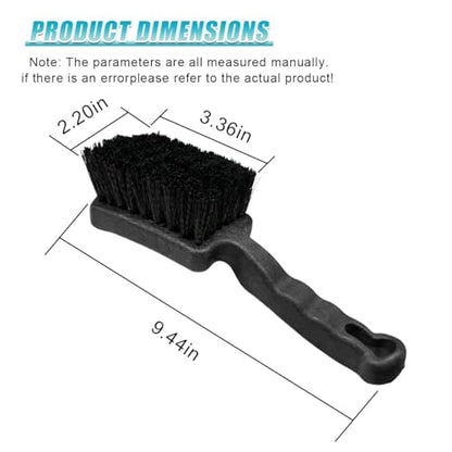 Car Wheel Wash Brush, Soft Bristle Non-Scratch Automotive Tire Cleaning Brush with Short Handle, Universal Vehicle Rim Detailing Tool Accessories for RV, SUV, Truck, Motorcycle(1PC) - size: 1PC