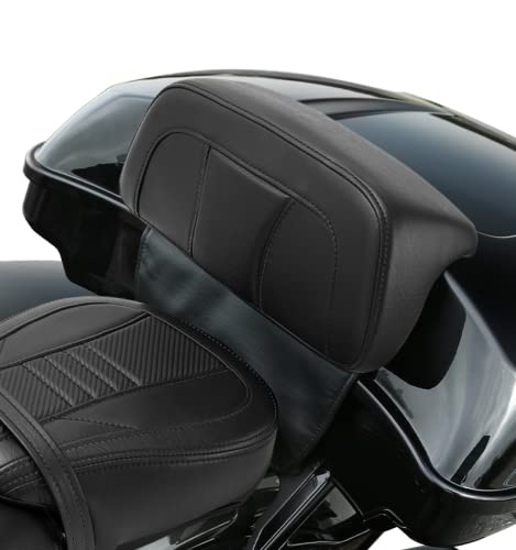 Razor Chopped Trunk Backrest Pad Fits For Harley Touring 2014-2023 Tri Glide Road King Street Glide Road Glide Electra Glide Pack - color: Style C# 1