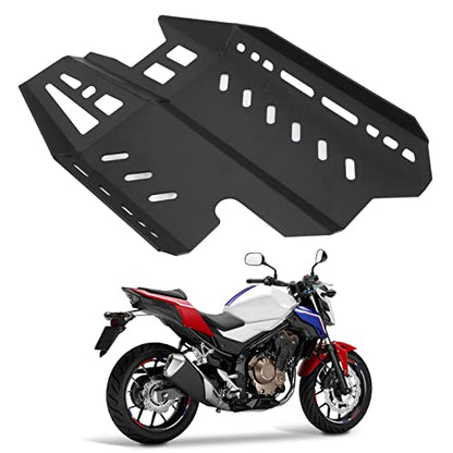 Yctze Motorcycle Engine Guard Chassis Protector Skid Plate for CB500X CB400X 2017‑2021 (Black)