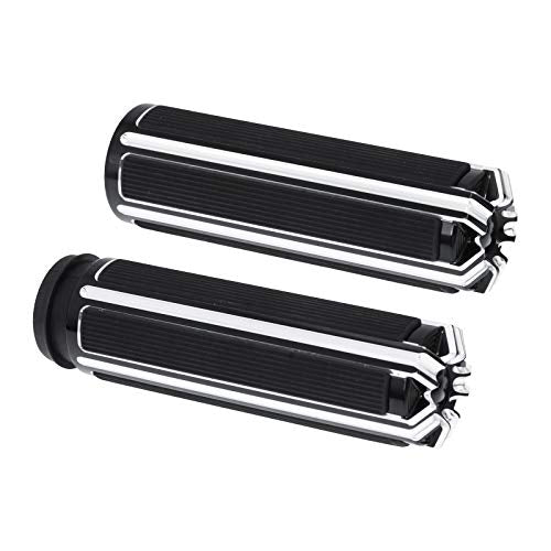 1" Electronic Throttle Defiance Handlebar Grips 25mm Hand Grips Fit for Harley Touring Street Glide Road King Road Glide Electra Glide - color: #4 Black