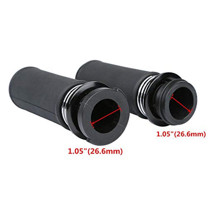 TCMT 1" 25mm Electric Handle Bar Grips Fit for Harley - color: Style B