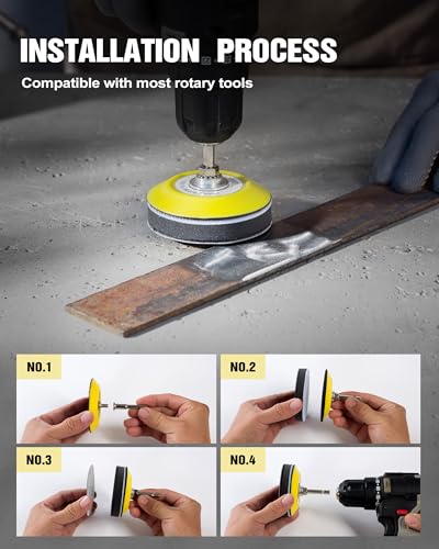 143 PCS Drill Polishing Kit, 3 Inch Sanding Disc Headlight Restoration Kit 60 to 10000 Grit Buffing Pads for Car Sanding, Waxing, Buffing, Scouring, Cleaning - size: 3Inch 143Pcs
