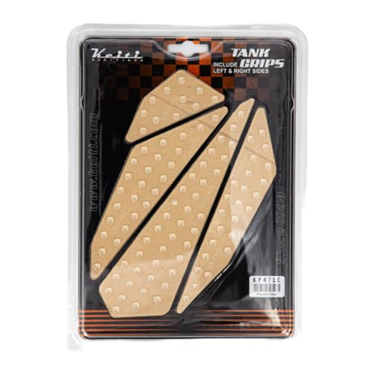 Keiti Motorcycle Fuel Tank Grip Knee Pad, Self-adhesive Protector (Clear KP471C) - color: Clear KP471C
