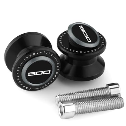 8mm CNC Aluminum Motorcycle Swingarm Spools Sliders Rear Stand Frame Sliders Compatible With Ninja 500 ABS/ABS SE/ABS KRT Edition 2026 2025 2024 Ninja500 Ninja 500 Accessories (Gray) - color: gray