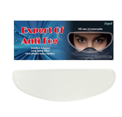 Universal Motorcycle Full Face Helmet Shield Anti Fog Film,Clear Visor Lens Insert Fog Resistant Waterproof Sticker
