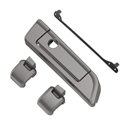Moto Onfire Billet Silver Tour Trunk Luggage Latches Hinges Fit for AB Harley Touring Razor Chopped King Tour Trunk Luggage - color: Billet Silver