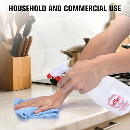 Matthew Cleaning 32 oz Plastic Spray Bottles, Professional Chemical Resistant Heavy Duty Spray Bottles for Chemicals, Cleaner, Bleach, Solvent Safe, Adjustable Nozzle and Measurement, 6 Pack - size: 6 Pack