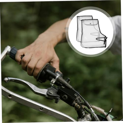 Happyyami Motorcycle Handlebar Gloves Windproof Waterproof Hand Warmer Mittens Oversized Design Easy Installation Protective Handlebar Cover for Cold Rainy Riding 15.74X11.81X1.57In