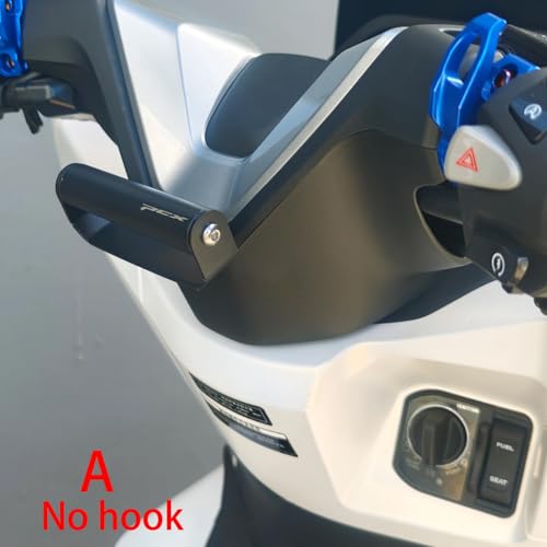 for PCX160 PCX 160 2025 2026 Motorcycle Helmet Hook Holder Foldable Handlebar Hooks Helmet Hanger Navigation Stand (B with Logo)