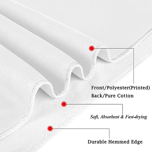 Naanle Chic Colors Bowling Balls Print Soft Absorbent Guest Hand Towels for Bathroom, Hotel, Gym and Spa (16 x 30 Inches) - color: Bowling Bowl