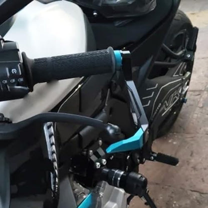 Compatible with 675SR 675 SR-R 675NK 675SS Motorcycle CNC Handlebar Grip Guard Brake Clutch Lever Protector (Black) - color: Black
