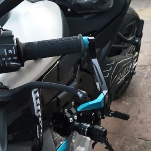 Compatible with 675SR 675 SR-R 675NK 675SS Motorcycle CNC Handlebar Grip Guard Brake Clutch Lever Protector (SkyBlue) - color: SkyBlue