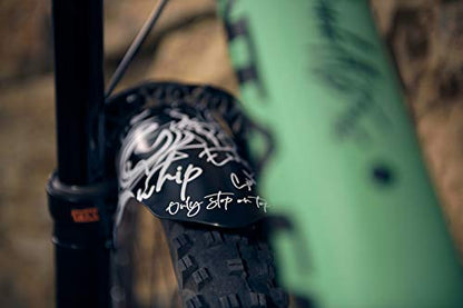 Bike Front Wheel Mudguard - Lightweight & Durable Protection - Universal Fit - Protect Against Mud, Water Spray and More - color: Signature White