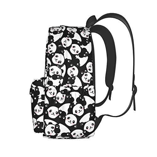 Panda Backpack Bookbag Laptop Backpacks Multipurpose Daypack for Boys Girls School Men Women Travel Hiking - color: Panda