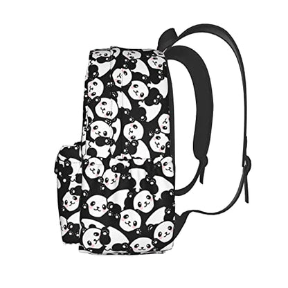 Panda Backpack Bookbag Laptop Backpacks Multipurpose Daypack for Boys Girls School Men Women Travel Hiking - color: Panda
